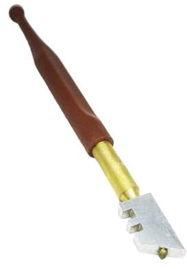 Taglierina per Vetro e Piastrelle 180 mm – Tagliapiastrelle Professionale con Punta Diamantata – Taglio Preciso per Piastrelle, Vetro, Specchi – Manico Antiscivolo per Fai da Te e Muratori