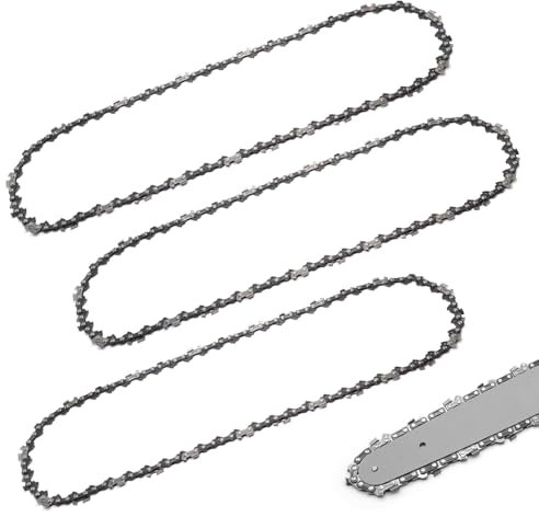 KtbeYTi 3 Piezas Cadena de Motosierra 16 Pulgadas 59TG Mini Cadenas de Sierra de Repuesto para Cortadoras de Ramas en El Jardín