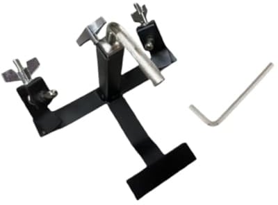 Folpus Stabile Cowbell-Pedal-Fußhalterung, Percussion-Halterung, verstellbar, Cowbell-Klemmhalterung, Trommel-Becken-Ständer für Schlagzeug