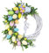 Osterkranz Anhänger, Ostern Blumenkranz Acryl Dekor, Haustür Wandbehang Ostern Girlande Ornament, für Ostern Home Decor