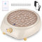 Yulado Aspirateur à ongles 100 W 5000 tr/min blanc professionnel pour la maison et l'extraction de la poussière, salon de manucure avec filtre, outils et accessoires, jaune terreux