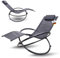 ALBATROS Premium Gartenliege X-Form | Schwungliege Relaxliege Gartenstuhl| mit Kopfkissen | wetterfest ergonomisch Relaxsessel | belastbar bis 160Kg