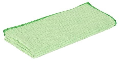 Greenspeed Heavy Duty Microfibre Cloth Green, 40x40 cm, Single | Machine washable and reusable towel offers commercial-grade absorption to tackle tough spills in busy kitchens.