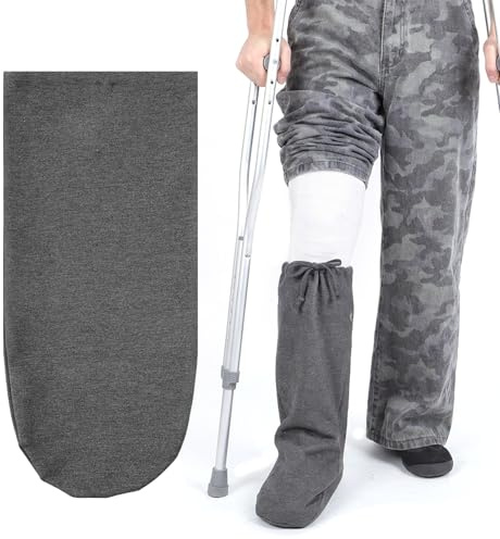 Falzqq Calza in gesso per piedi con coulisse regolabile per uomo e donna (grigio)