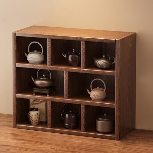 Onxyrbyte Wandmontiertes Tassenregal aus Holz,Wanddekoration Teetasse Halter,Tassenregal Holz Setzkasten,Wandregal für Tassen und Untertassen,für Wohnzimmer,Küche,Büro,Arbeitszimmer