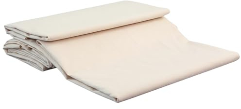 Leinentuch Baumwollstoff 160×100 cm, einfarbiger Musselin Meterware aus 100% Baumwolle, ideal zum Nähen von Kleidung, Sticken und Bastelarbeiten