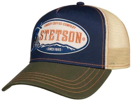 Stetson Cowboy Coffee Company Truckercap Snapback Mesh Herren Damen Sommer Winter