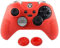 Morbido silicone cover protettiva + analogico Cap copertura antiscivolo thumbsticks joystick per controller di Xbox One Elite Red