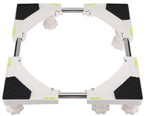 FTVOGUE Heavy Duty 4/8 Feet Adjustable Washing Machine Base Stand Refrigerator Holder Bracket Fridge Base Stand Mobile Bases(8 Feet)