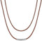 Collier cordon ciré 2mm Corde lien chaîne Cuir véritable marron Fermoir solide en acier inoxydable Bricolage colliers bijoux Collier cuir femme Cire cordon chaîne