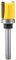 KATUR Woodworking Trimming Cutter Top Bearing Flush Trim Pattern Router Bit Milling Cutter Router Bit 1/4 Inch Shank with Alloy Blade Carbon Steel(1/4 Shank,5/8 Tooth Width,20mm Tooth Depth)