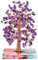 mookaitedecor Natürliche Amethyst Crystal Money Tree Figur für Wohnkultur, handgemachte Kupfer gewickelt Fengshui-Baum mit Achat Harz Basis, Tisch Büro Dekoration für Reichtum Vermögen