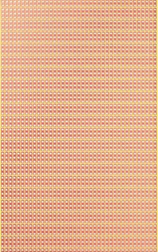 Rademacher 790-5 3er Streifenraster Leiterplatte (25 Stk.) Hartpapier 160 x 100 mm, Rastermaß 2,54 mm, 39 Leiterbahnen Punkt-Ketten-Reihen, Kupfer Auflage einseitig 35 µm, Platine 1,6 mm stark