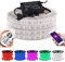 XUNATA 50M WiFi Doppelreihe LED Strip, 220V RGB 5050 120leds/m IP65 Wasserdicht IR Fernbedienung Wifi Wireless Smart Phone Gesteuert LED Bänder, APP Steuerbar, für Haus, Küche, Party Deko