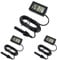 Dealikee 3 Stück Mini LCD Digital Thermometer Hygrometer, Temperaturmesser Feuchtigkeitsmesser Luftfeuchtigkeit Tester.