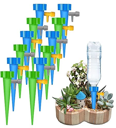 Set di irrigazione automatica, 12 pezzi, set di irrigazione automatica, regolabile, facile da annaffiare, per piante in vaso, piante, fiori, giardino, piante d'appartamento