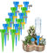 Amlope Lot de 12 arrosages automatiques réglables - Facile à arroser - Pour plantes en pot, fleurs, jardin, plantes d'intérieur