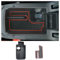 CDEFG Compatible con Seat Leon mk4 Cupra Formentor Leon 2020-2024 2025 Caja de almacenamiento Consola Central Apoyabrazos Caja del coche Interior Con Tapete Antideslizante Accesorios del Coche (Rojo)