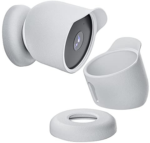 BLOOOK Silicone Protective Case for Nest Cam, Outdoor Battery Surveillance Camera, Google Nest Cam Cover, All-Weather Protection, Easy Installation