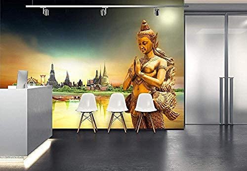 Thailand Urlaubsreisen TV Wandbild Tapete Wanddekoration fototapete 3d Vlies wandbild Schlafzimmer-430cm×300cm
