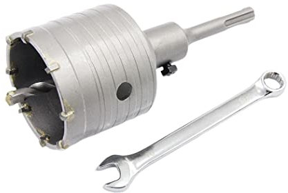 Betonbohrer 68mm mit SDS-Bit und 110mm Adapter, Hartmetall-Hohlbohrer für Ziegel, Beton, Zementsteinwände (68mm + 110mm Adapter)