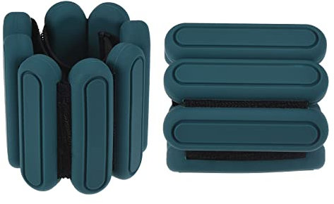 PATIKIL Poignet Cheville Poids, 2Lbs (Lot de 2) Entraînement Poignet Bracelets pour Femme & Homme pour Yoga, Dance, Marche, Aérobic, Exercises, Vert