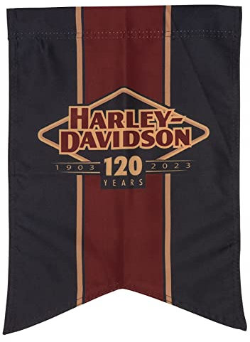 Harley-Davidson Wetterfeste Gartenflagge zum 120. Hochzeitstag, limitierte Auflage