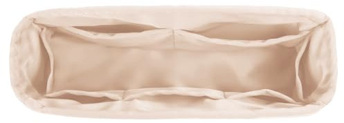 DGAZ Handtasche Tasche Organizer, Seide Innentasche für Chanel CF Classic Flap, Seidige Berührung Taschenorganizer Shaper Einsatz (Craie, CF Medium)