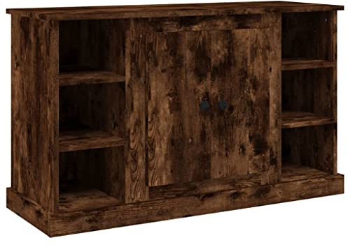 vidaXL Sideboard, Kommode mit viel Stauraum, Highboard Wohnzimmerschrank mit Türen, Schrank Anrichte Beistellschrank, Räuchereiche Holzwerkstoff