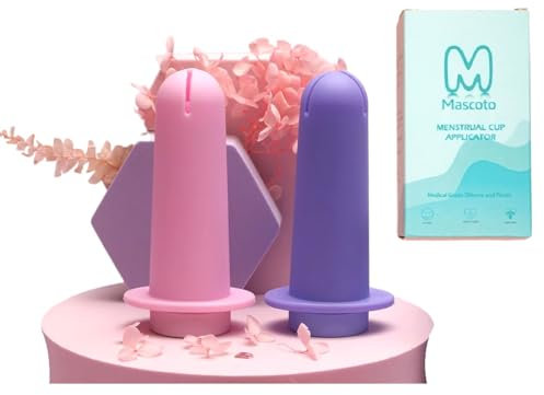 Applicatore per coppetta mestruale, facile e comodo da inserire, riutilizzabile e compatibile con la maggior parte delle coppette mestruali, per adolescenti o principianti (deve essere utilizzato con