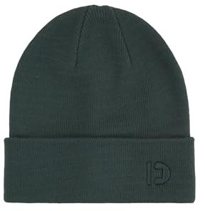 TOM TAILOR Denim Herren Basic Beanie Mütze mit Logo, 10362 - Dark Gable Green, OneSize