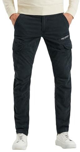 PME Legend Herren Cargohose NORDROP - Tapered Fit - Blau Grün W29-W40 Stretch, Größe:36W / 32L, Farbe:Blue 5073