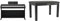 Yamaha ARIUS YDP-145 Digital Piano - Classic and Elegant Home Piano for Beginners and Hobbyists, in Black & B1-B Piano bench, black