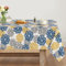 Artoid Mode Blumen Marineblau Dahlien Herbst Tischdecke 140x110 cm, Saisonnal Fall Fleckschutz Tischwäsche Küche Dekoration Urlaub Party Dekor