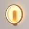 Goeco LED Wandleuchten Innen Moderne, 15W LED Wandlampe Runde, 3000K Warmweißes Licht Wandbeleuchtung für Schlafzimmer Wohnzimmer Treppe Flur, Holzfarbe