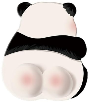 LGWJHCY Tapis de Souris Panda, Panda Tapis Souris Repose, Impression Animale Poignet Souris Repose, Tapis de Souris 3D avec Coussin en Gel avec Repose-Mains