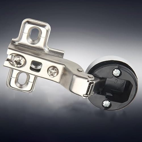 Bisagras versátiles para puerta de armario, 2 unidades, copas plateadas con bisagras para armarios de cristal