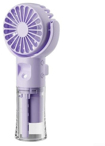 SPORTARC Hand-Sprüh-Wasser-Nachfüllventilator, wiederaufladbarer Akku, USB-Mini-Ventilator mit Sprühwasser-Nachfüllfunktion für Outdoor, Büro, Zuhause, Reisen (lila)