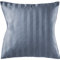 Pure Label Mako Satin Damast Streifen Kissenbezug 40x40 cm aus 100% Baumwolle in dunkelblau| Traumhaft weiches Deko Kissen passend zu unseren Bettwäsche Sets