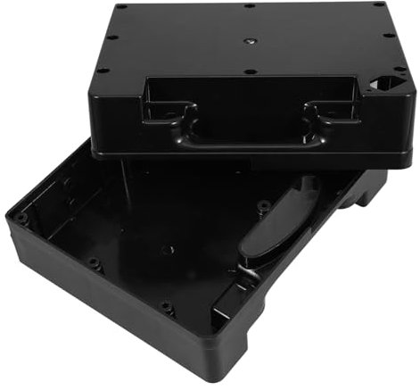 NULYLU Electric Wheelchair Battery Holder 12v 12ah Battery Carrying Case Robust Plastic Battery Organizer Black