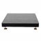 Soporte de aislamiento de subwoofer de madera con clavo de cobre para monitor de estudio, altavoz y subwoofer, plataforma de 350 x 400 mm, aislamiento óptimo del sonido