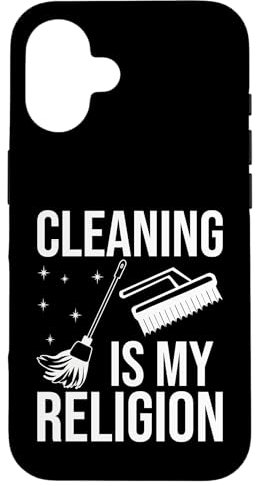 La limpieza es mi religión Limpieza Carcasa para iPhone 16