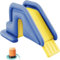SONGDIQI Toboggan Aquatique Gonflable, Piscine, Toboggan Gonflable Anti-Renversement pour Piscine, Installations d'amusement Aquatiques(Gris)