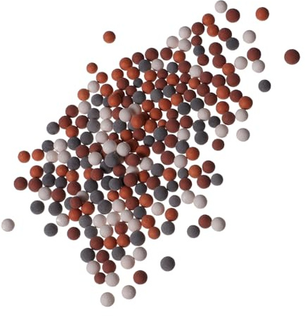 Hoement Bolas Minerales para Filtración de Ducha 2 Paquetes Piedras de Aniones Accesorio para Cabezal de Ducha Reduce Impurezas y Suaviza la Epidermis Compatible Filtros de Agua