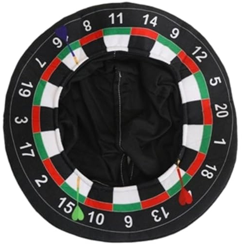 Abbdbd Dartscheibe-Hut, Kostümhut, Sport-dartscheibe-Kopfbedeckung, Faltbare Party-Foto-Requisite, Kappe Für Erwachsene, Originelle Kopfbedeckung