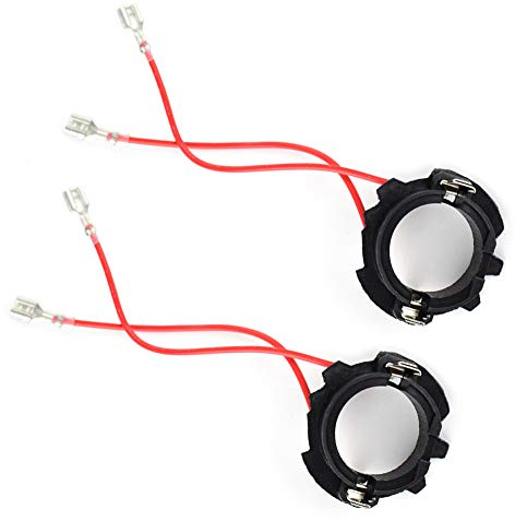 ZoraYorce 1 Paar H7 LED-Scheinwerferlampensockel-Adapter, Halter, Halterungen für Golf 5 MK5