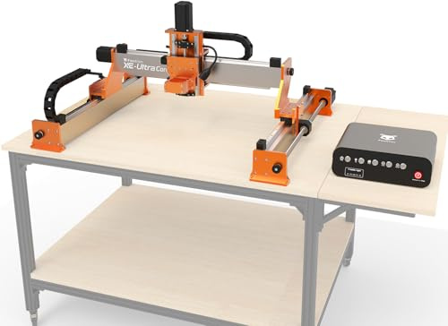 FoxAlien XE-Ultra Core CNC Router Machine, 45x45cm Active Area with NEMA 23 Closed-Loop Stepper Motor, Large Benchtop Engraving & Milling Machine for Wood, Aluminum, Acrylic, Carbon Fiber DIY Projects