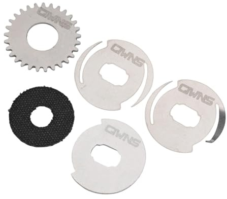 Tidevib Ersatz-Drag Clicker-Kit für SLX Baitcast-Angelrolle – Kohlefaser & für Edelstahl für Unterlegscheiben-Set mit Ritzel, Druckplatte, Clicker, 1 Packung