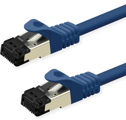 VALUE S/FTP-(PiMF-) Patchkabel Cat.8 (Class I), LSOH, Litzendraht, blau, 2 m