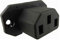 daier Kaltgeräte Einbau-Stecker Einbau-Buchse C-14 mit Schalter Kaltgeräte-Buchse Einbau Kupplung Buchse Stecker 250V AC 10A, Löt oder Steckanschluß 4,8mm (Stecker typ 1)